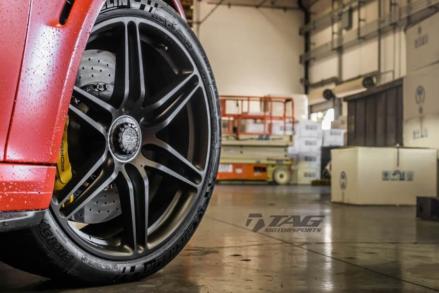 HRE P106 forged wheel on Lava Orange Porsche 991 GT3 RS