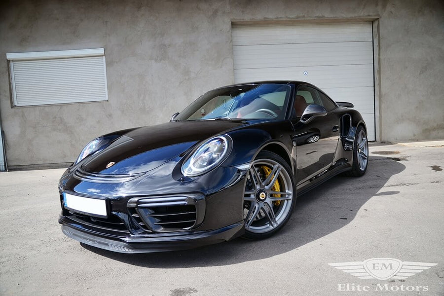 HRE P106 forged wheel on Black Porsche 991 Turbo