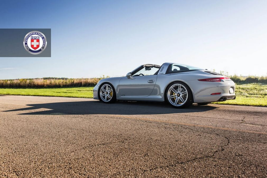 HRE P106 forged wheel on Porsche 991 Targa