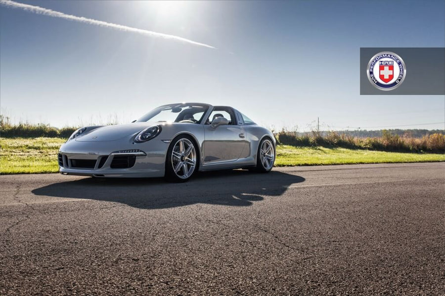 HRE P106 forged wheel on Porsche 991 Targa