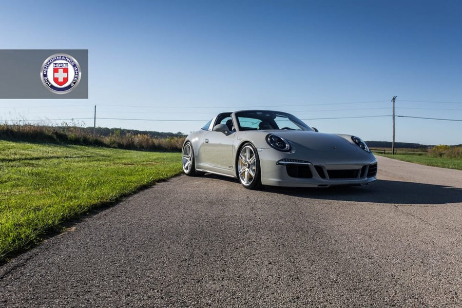 HRE P106 forged wheel on Porsche 991 Targa