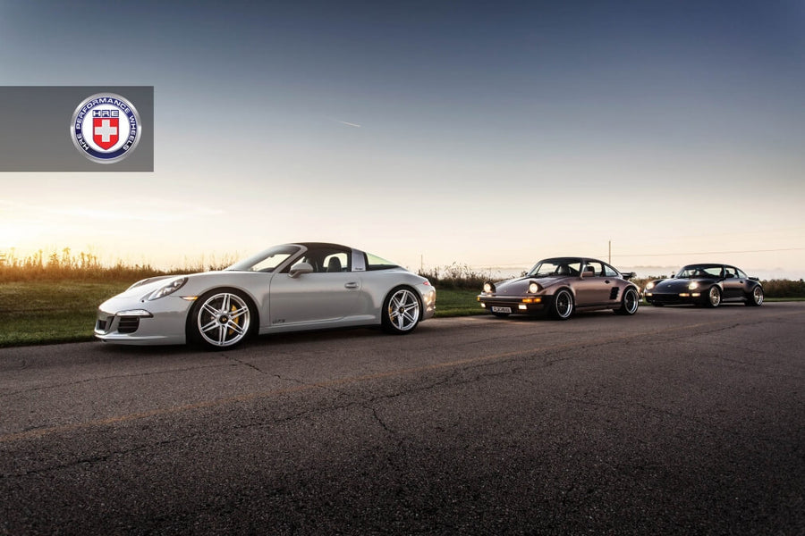 HRE P106 forged wheel on Porsche 991 Targa
