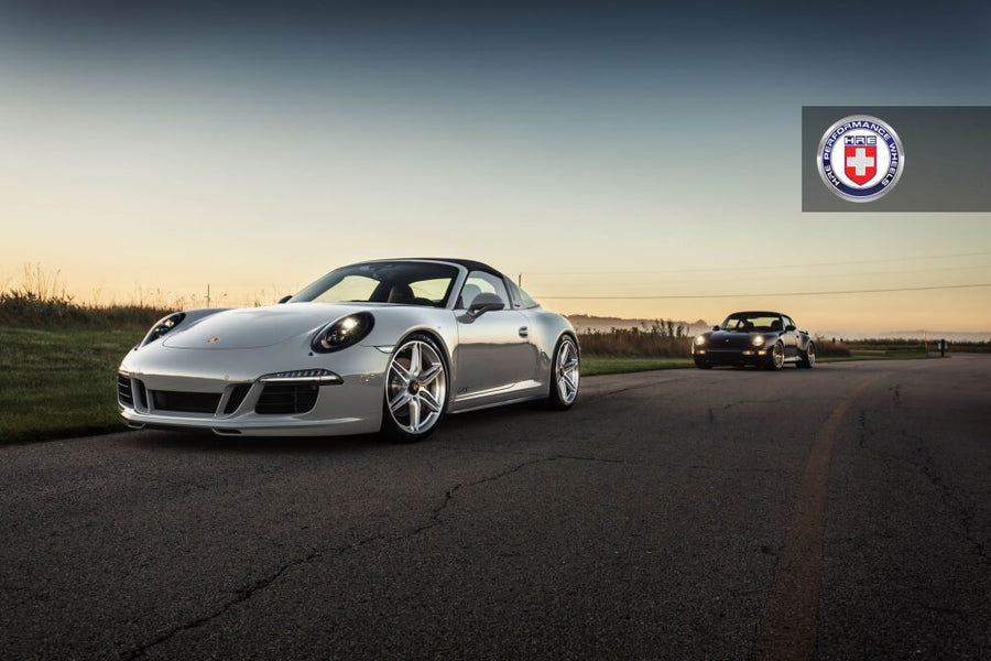 HRE P106 forged wheel on Porsche 991 Targa