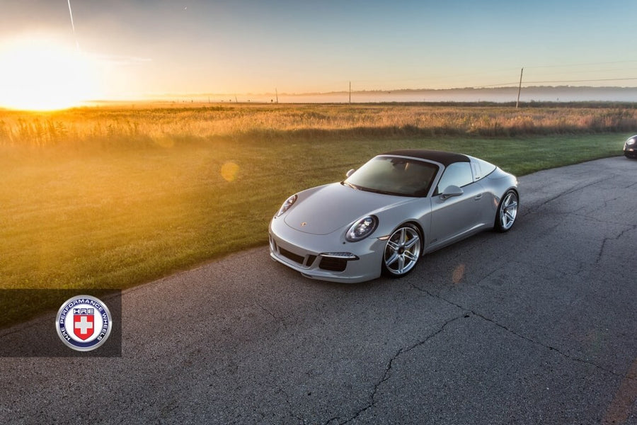 HRE P106 forged wheel on Porsche 991 Targa
