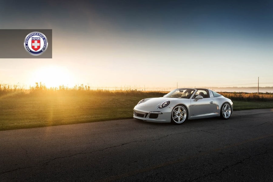 HRE P106 forged wheel on Porsche 991 Targa