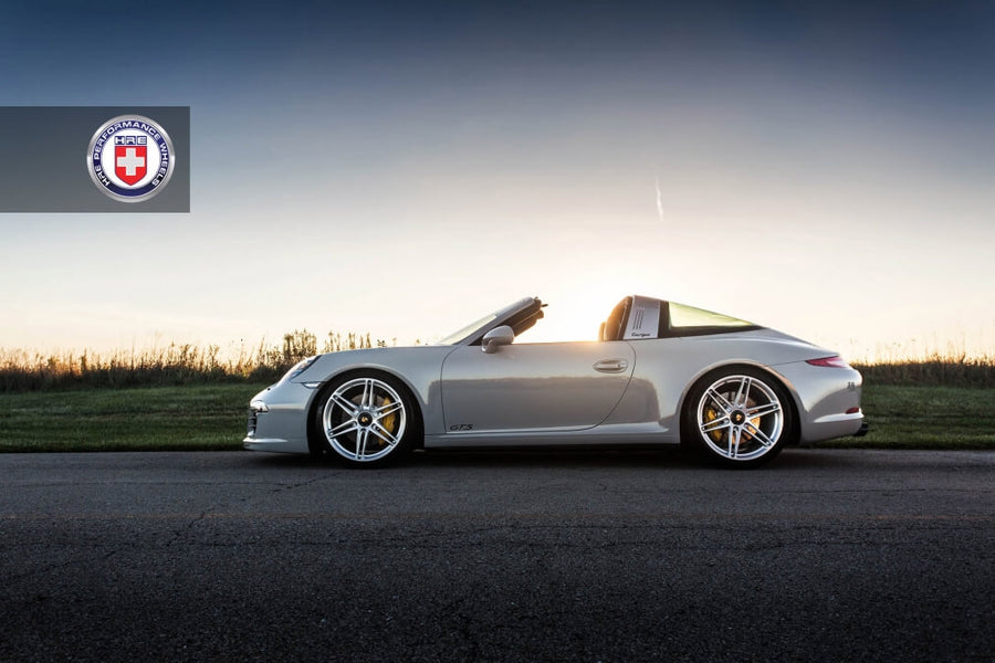 HRE P106 forged wheel on Porsche 991 Targa