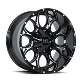 Hardrock Offroad Horseshoe Black with Milled Sp wheel