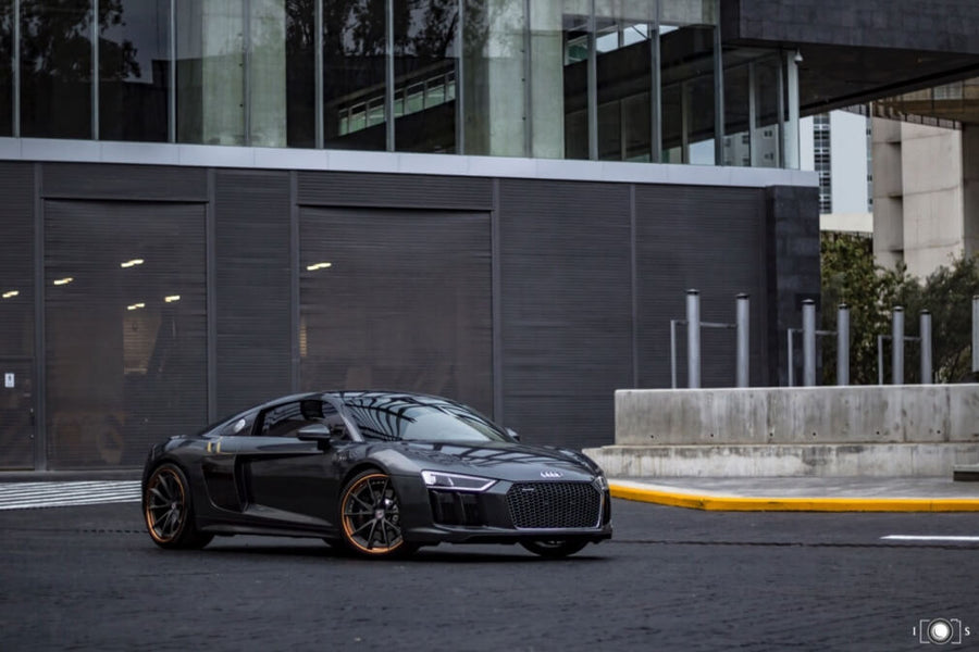 HRE S204 forged wheel on Gray Audi R8