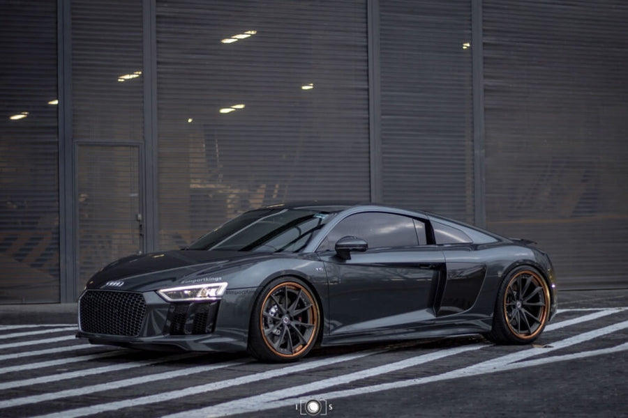 HRE S204 forged wheel on Gray Audi R8
