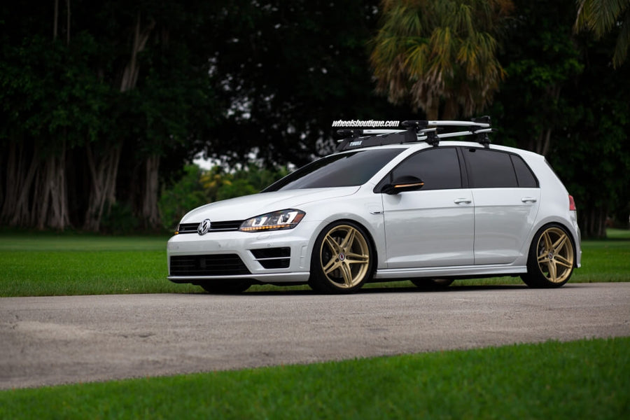 HRE P107 forged wheel on Volkswagen Golf R