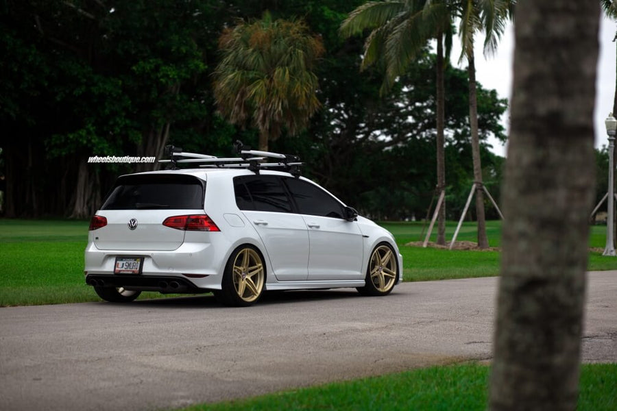 HRE P107 forged wheel on Volkswagen Golf R