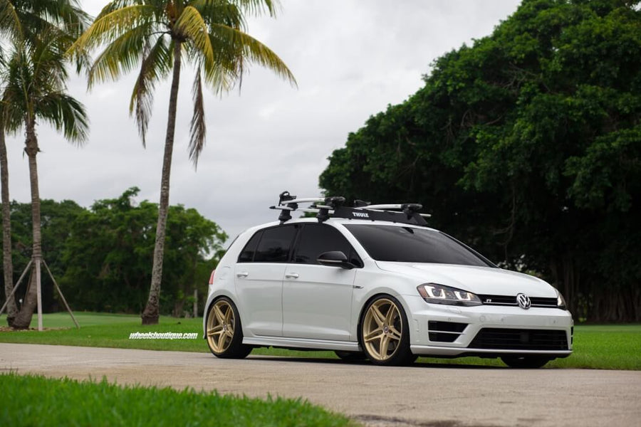 HRE P107 forged wheel on Volkswagen Golf R