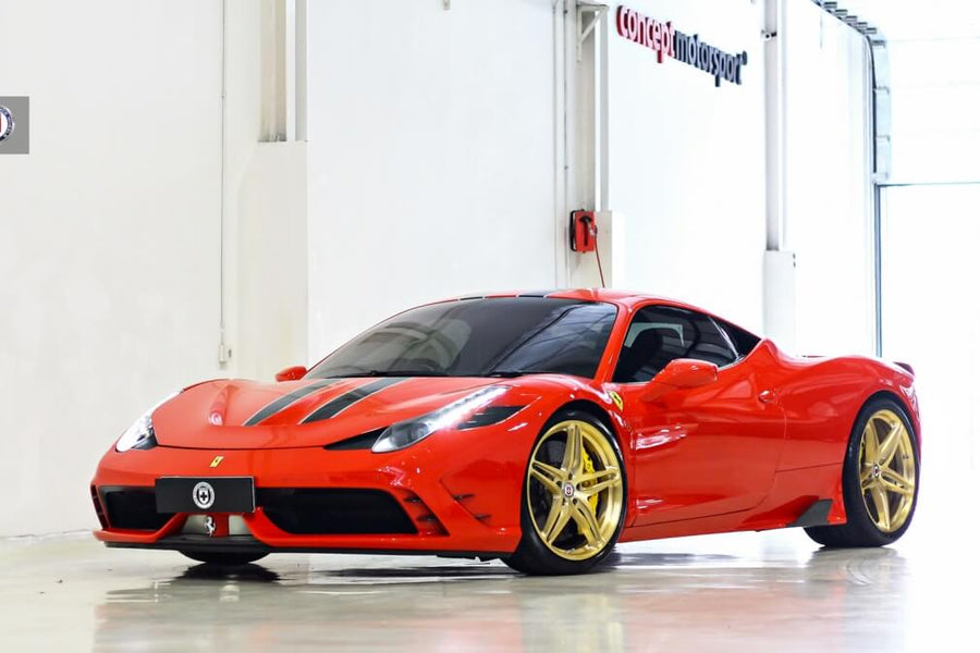HRE P107 forged wheel on Ferrari 458