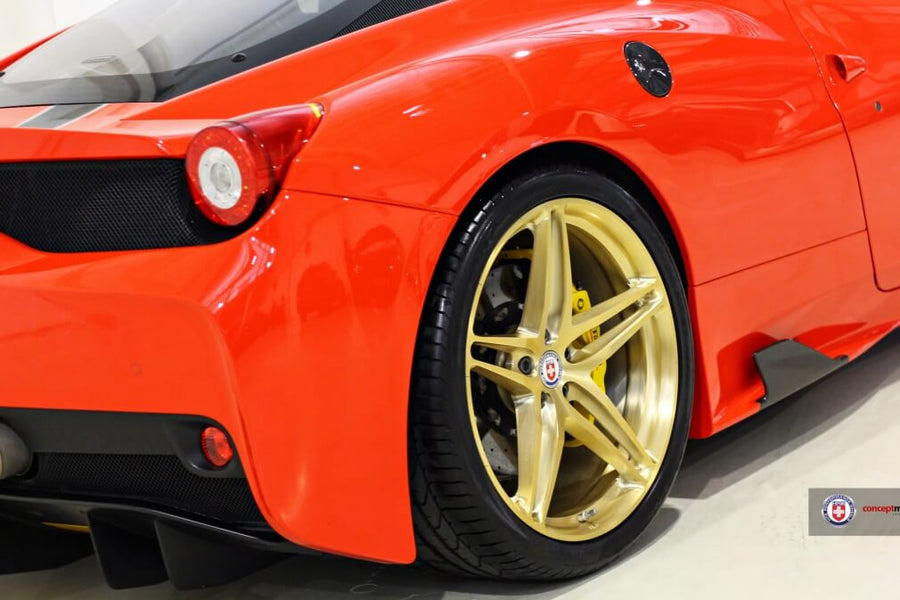 HRE P107 forged wheel on Ferrari 458