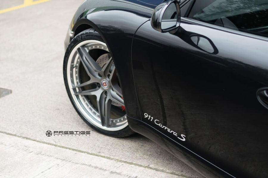 HRE S107 forged wheel on Porsche 991 Carrera S