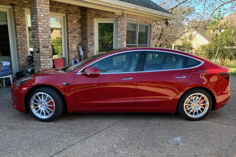 HRE 303M forged wheel on Tesla Model 3