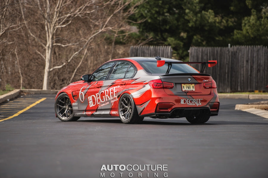 HRE R101 forged wheel on RED BMW M3
