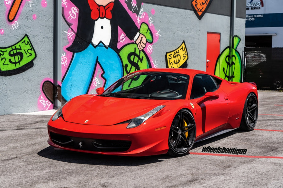 HRE S207 forged wheel on Ferrari 458