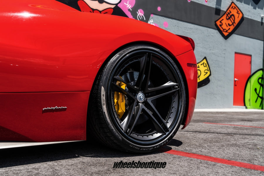 HRE S207 forged wheel on Ferrari 458