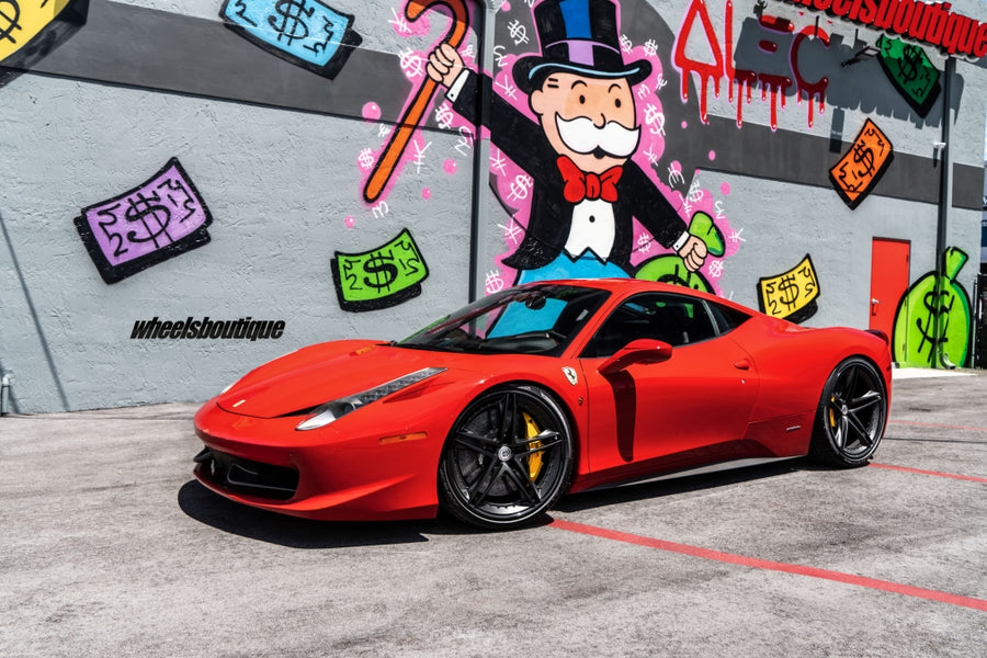 HRE S207 forged wheel on Ferrari 458