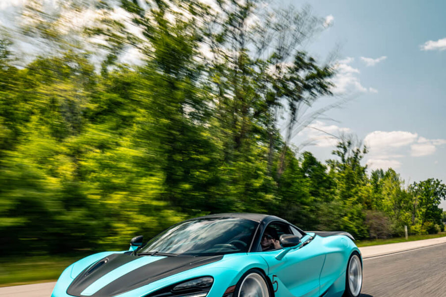 HRE P104 forged wheel on Mclaren 720S