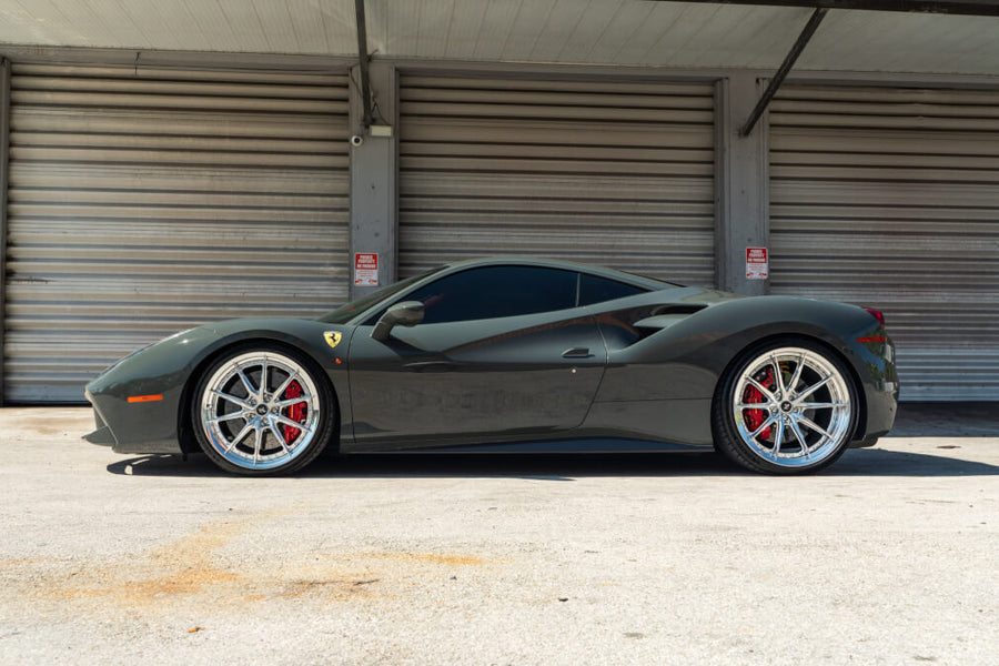 HRE S104SC forged wheel on Ferrari 488 GTB