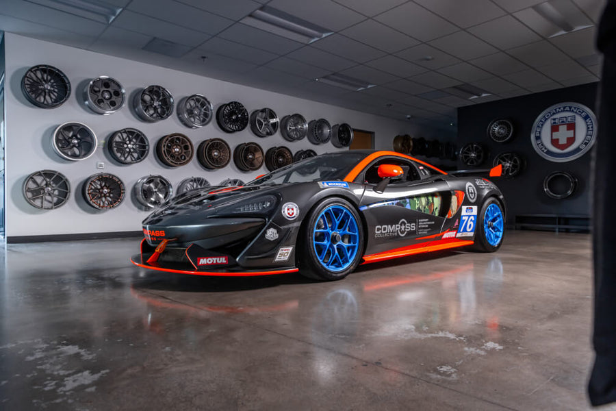 HRE R161 Lightweight forged wheel on Mclaren 570S GT4