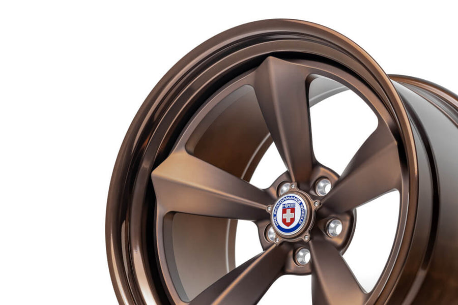 HRE 105 forged wheel on HRE Muscle 105 IN Frozen Polished Bronze Polished Bronze FMR