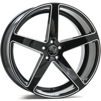 1AV ZX9 Black Milled Wheel