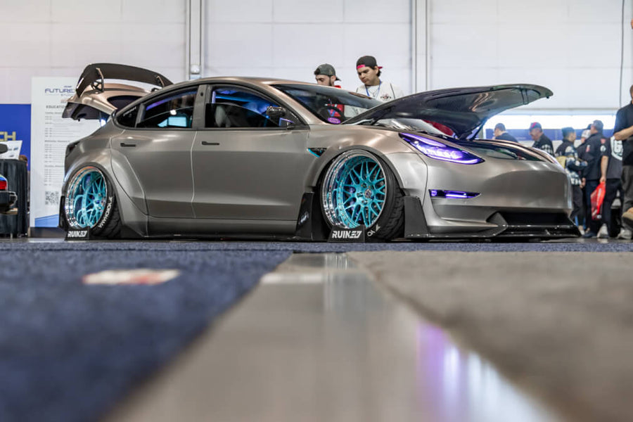 HRE 540 forged wheel on Tesla Model 3
