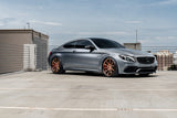 2018 Mercedes-AMG C63 S on Ferrada CM2 Brushed Bronze with Polished Outer Lip