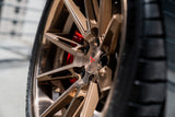2018 Mercedes-AMG C63 S on Ferrada CM2 Brushed Bronze with Polished Outer Lip