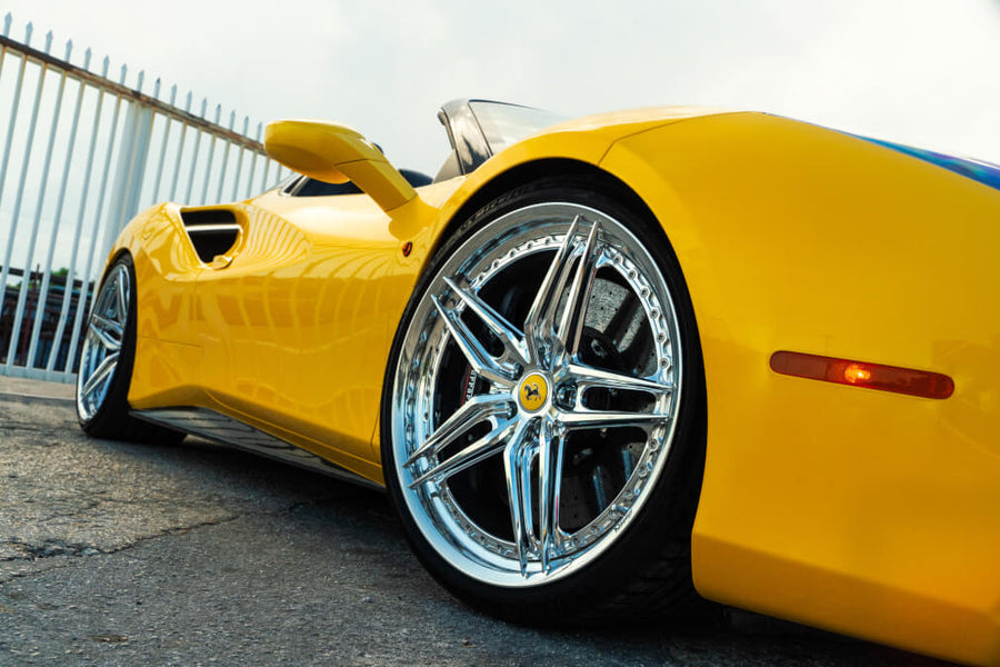HRE S107SC forged wheel on Ferrari 488 Spider