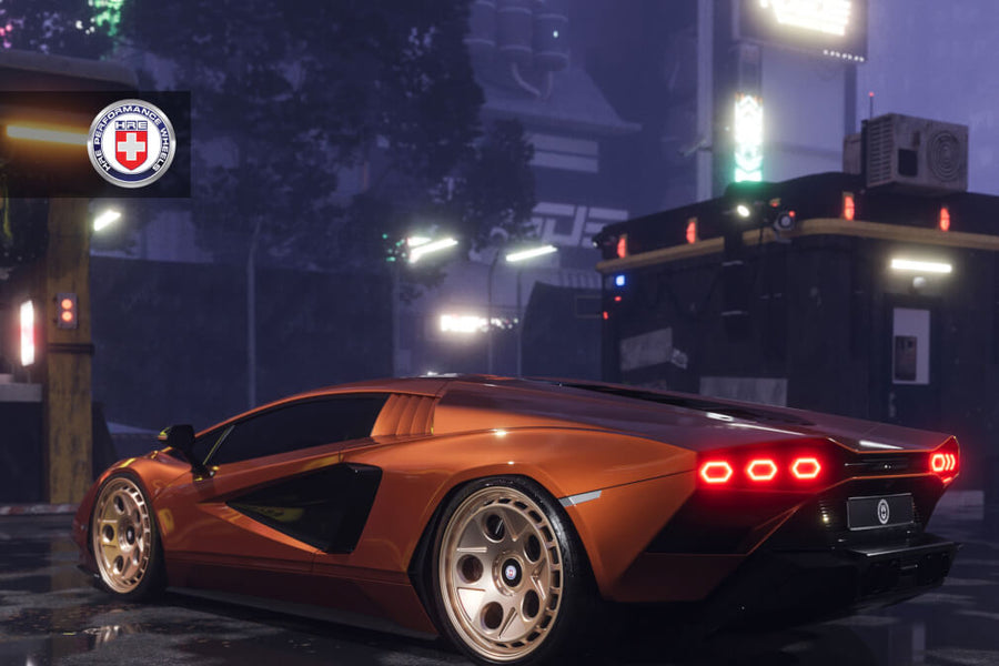 HRE 454 GTM forged wheel on Lamborghini Countach