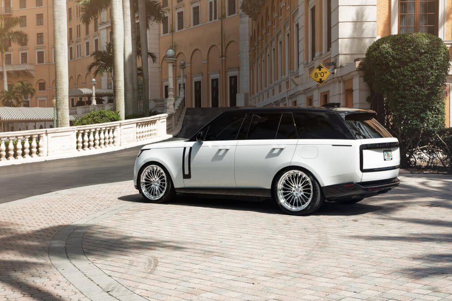 HRE S209H forged wheel on White Range Rover