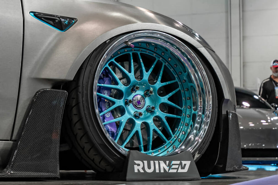 HRE 540 forged wheel on Tesla Model 3