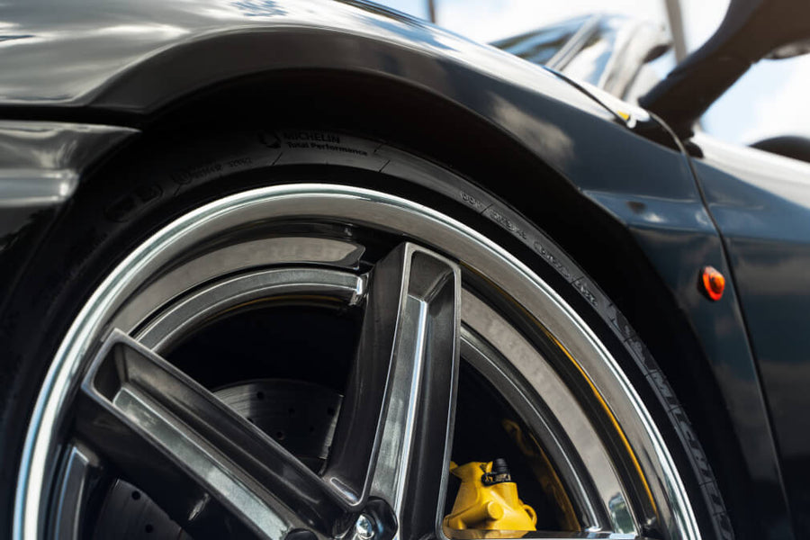 HRE Tusk forged wheel on Ferrari 360 Spider