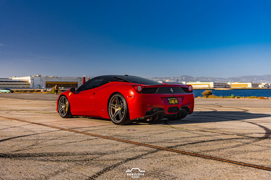HRE P107 forged wheel on Ferrari 458