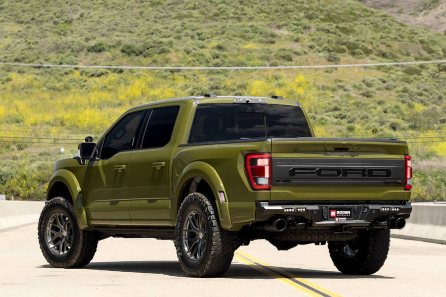 HRE P161 forged wheel on Ford Raptor R Green