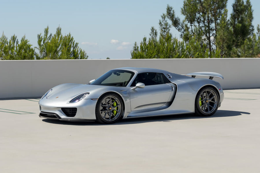HRE P101 forged wheel on Porsche 918 Spyder Silver