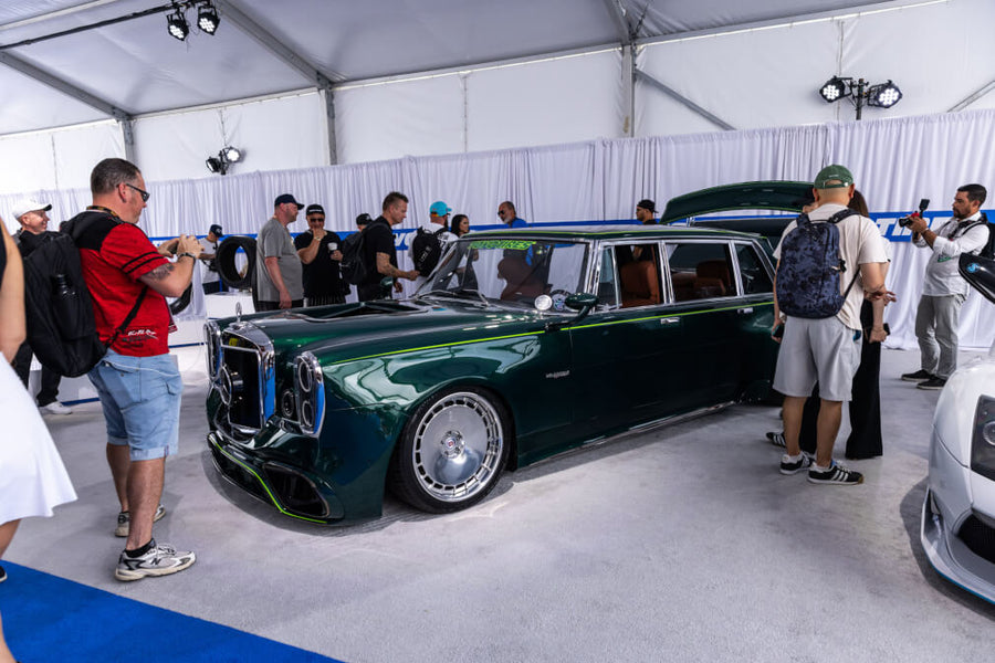 HRE 935 forged wheel on S Klub LA Mercedes Benz 600 1971