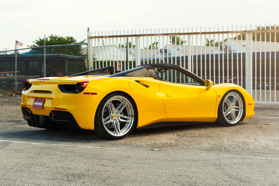 HRE S107SC forged wheel on Ferrari 488 Spider
