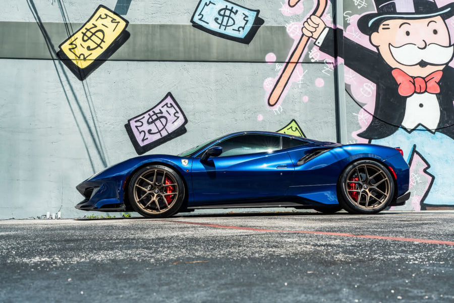 HRE R101 Lightweight forged wheel on Ferrari 488 Pista