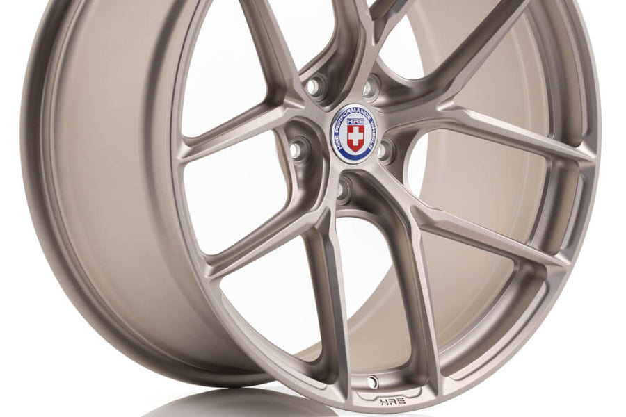 HRE P101SC forged wheel on HRE P101SC IN Satin White Gold