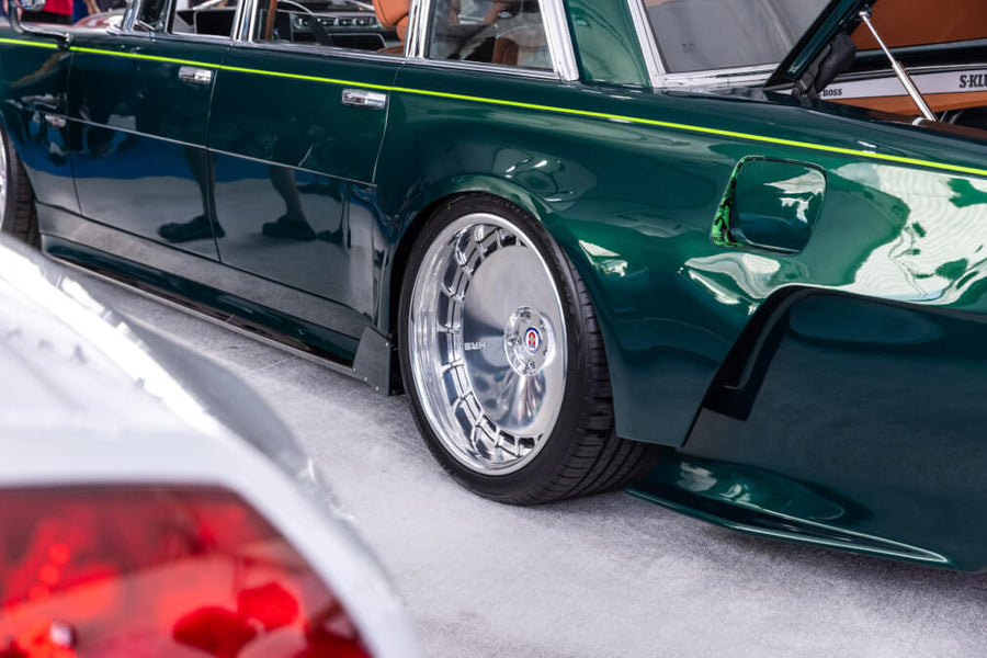 HRE 935 forged wheel on S Klub LA Mercedes Benz 600 1971