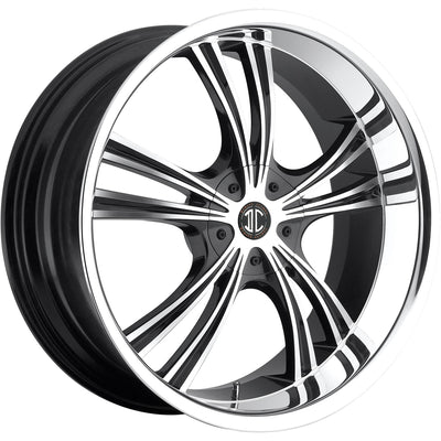 2Crave N02 Black Machined Wheel