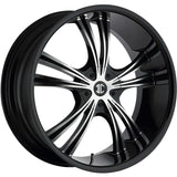 2Crave N02 Black Machined Wheel