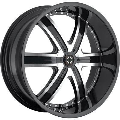2Crave N04 Black Machined Wheel
