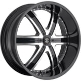 2Crave N04 Black Machined Wheel