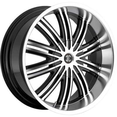 2Crave N07 Black Machined Wheel